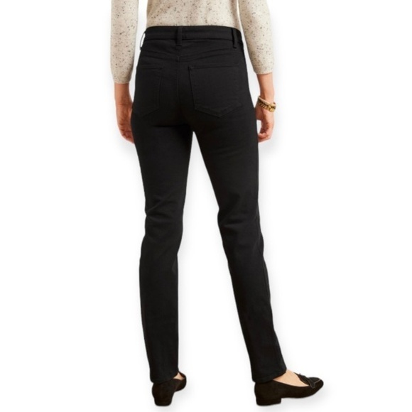 Talbots 16 Straight Leg Jeans Black High Rise Women’s Stretch 2021 - Picture 2 of 12